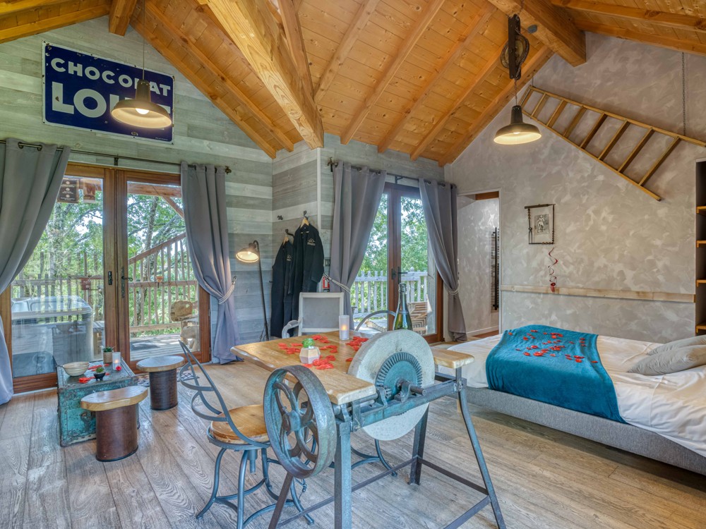 Le séjour de la cabane Aquitaine