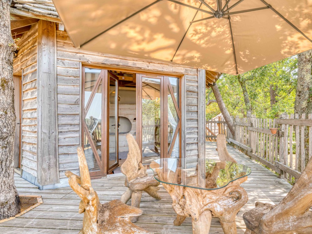 La terrasse de la cabane Monpazier