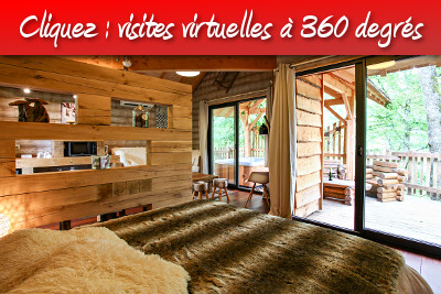 Visite virtuelle de la cabane perchée dans les arbres Pyrénées